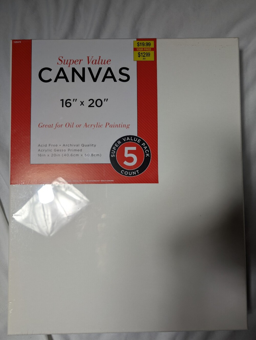 NIB 5pc Art Canvas